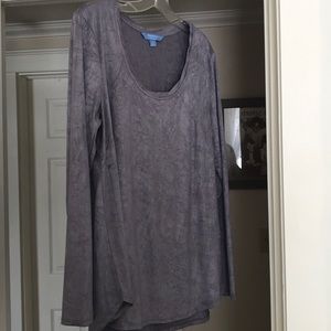 Vera Wang GRAY PULLOVER TUNIC NWOT